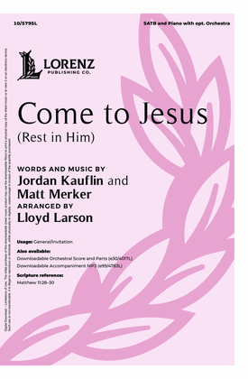 Book cover for Come to Jesus