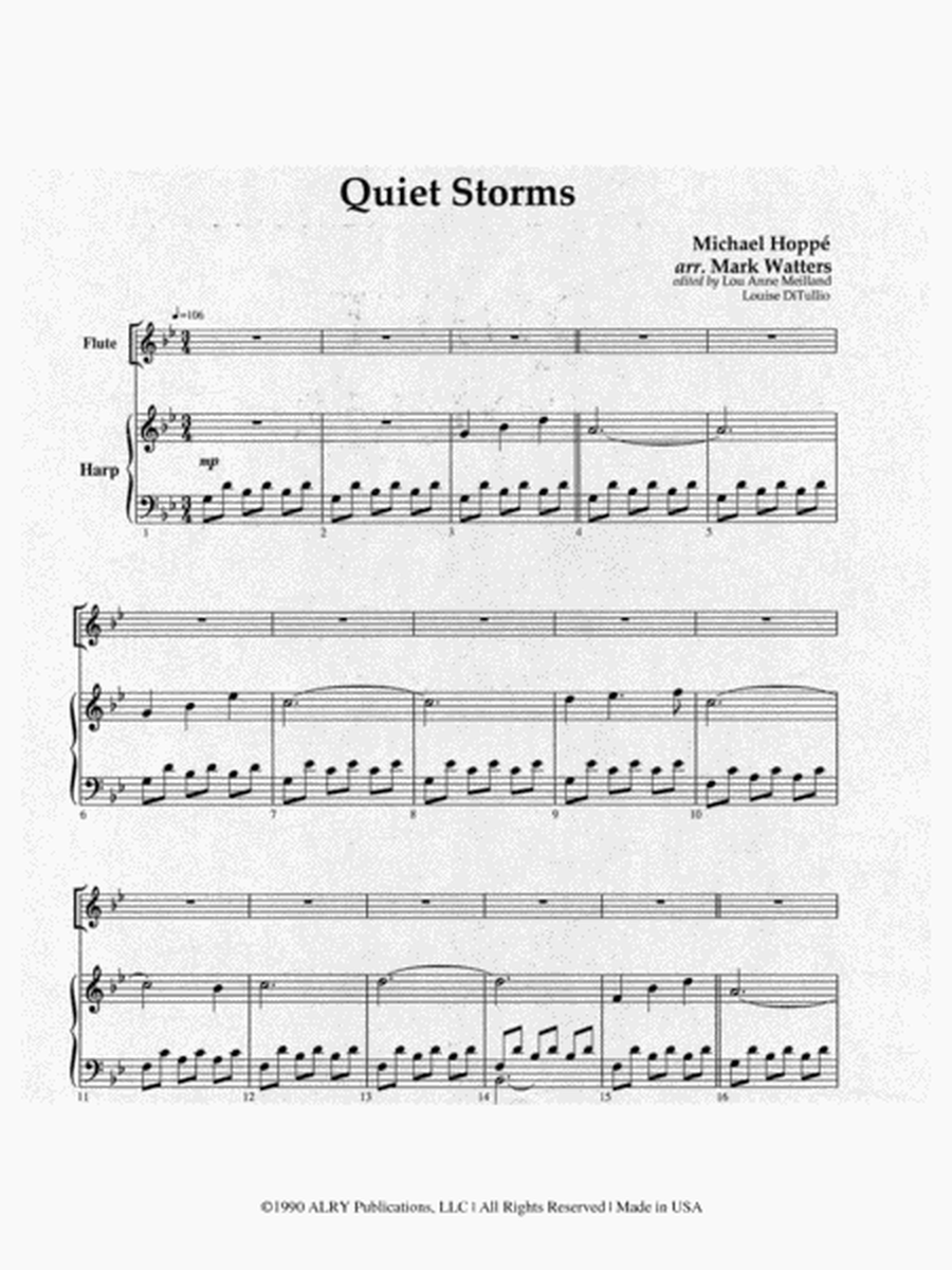 Quiet Storms for Flute and Harp image number null