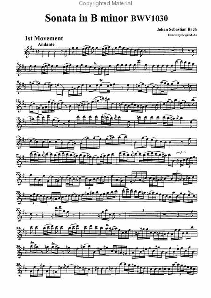 Sonata in B minor, BWV1030