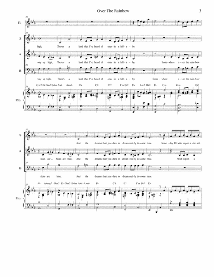Over The Rainbow (from The Wizard Of Oz) by Judy Garland Voice - Digital Sheet Music
