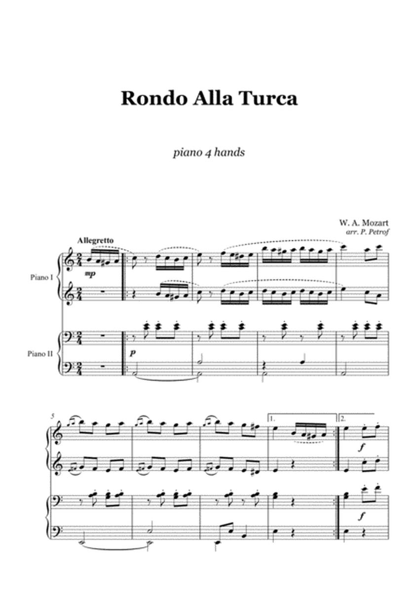 Mozart - Rondo alla turca - 1 piano 4 hands image number null