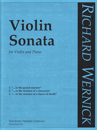 Book cover for Violin Sonata