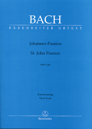 Book cover for St. John Passion BWV 245