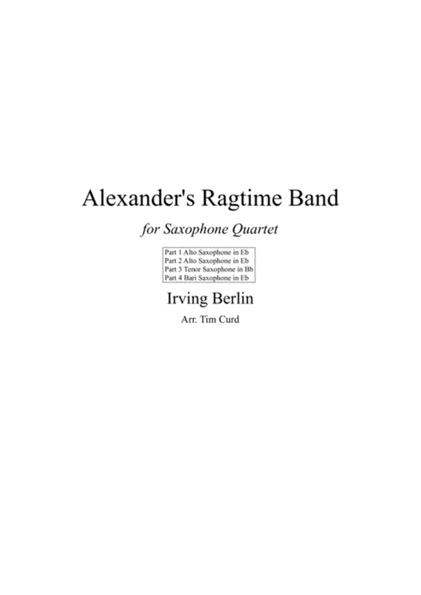 Alexander's Ragtime Band for Saxophone Quartet image number null
