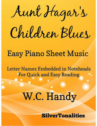 Book cover for Aunt Hagar’s Children Blues Easy Piano Sheet Music