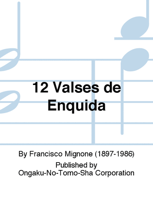 Book cover for 12 Valses de Enquida