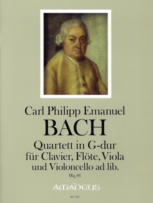 Book cover for Quartet in G major Wq 95