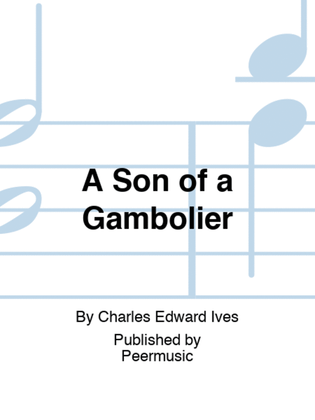 Book cover for A Son of a Gambolier