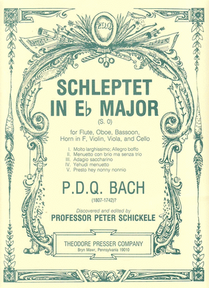 Book cover for Schleptet in E-Flat Major