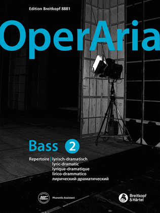 Book cover for OperAria Bass Volume 2: lyrisch-dramatisch