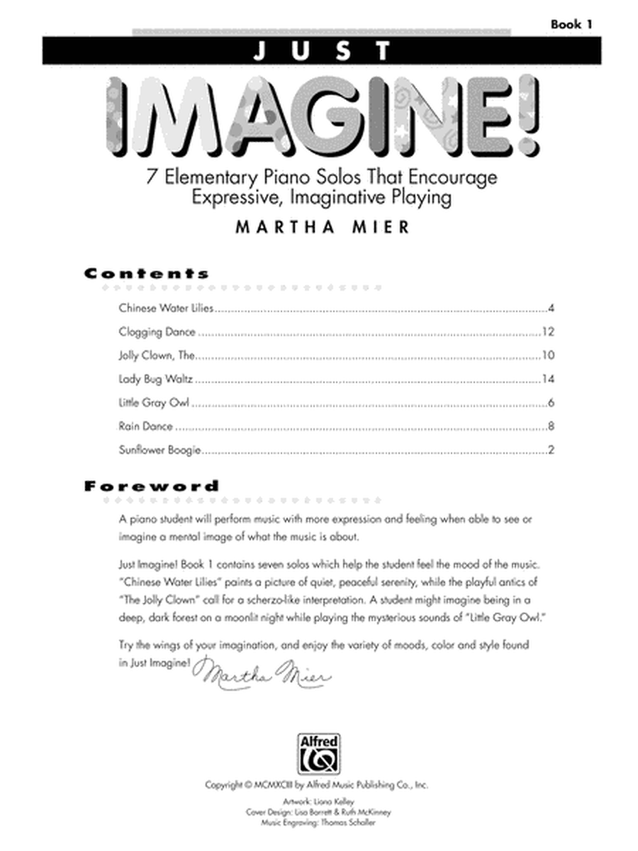 Just Imagine!, Book 1