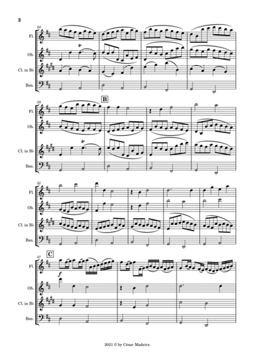 Pachelbel's Canon in D - Woodwind Quartet (Full Score and Parts) by Johann Pachelbel Woodwind Quartet - Digital Sheet Music