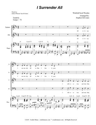 Book cover for I Surrender All (SATB)