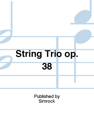 Book cover for String Trio op. 38