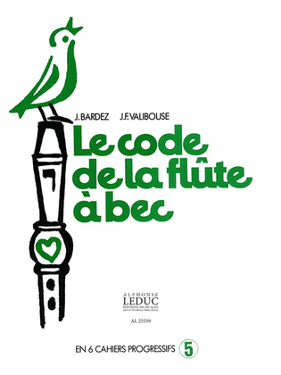 Book cover for Le Code De La Flute A Bec Vol.5 (recorder Solo)
