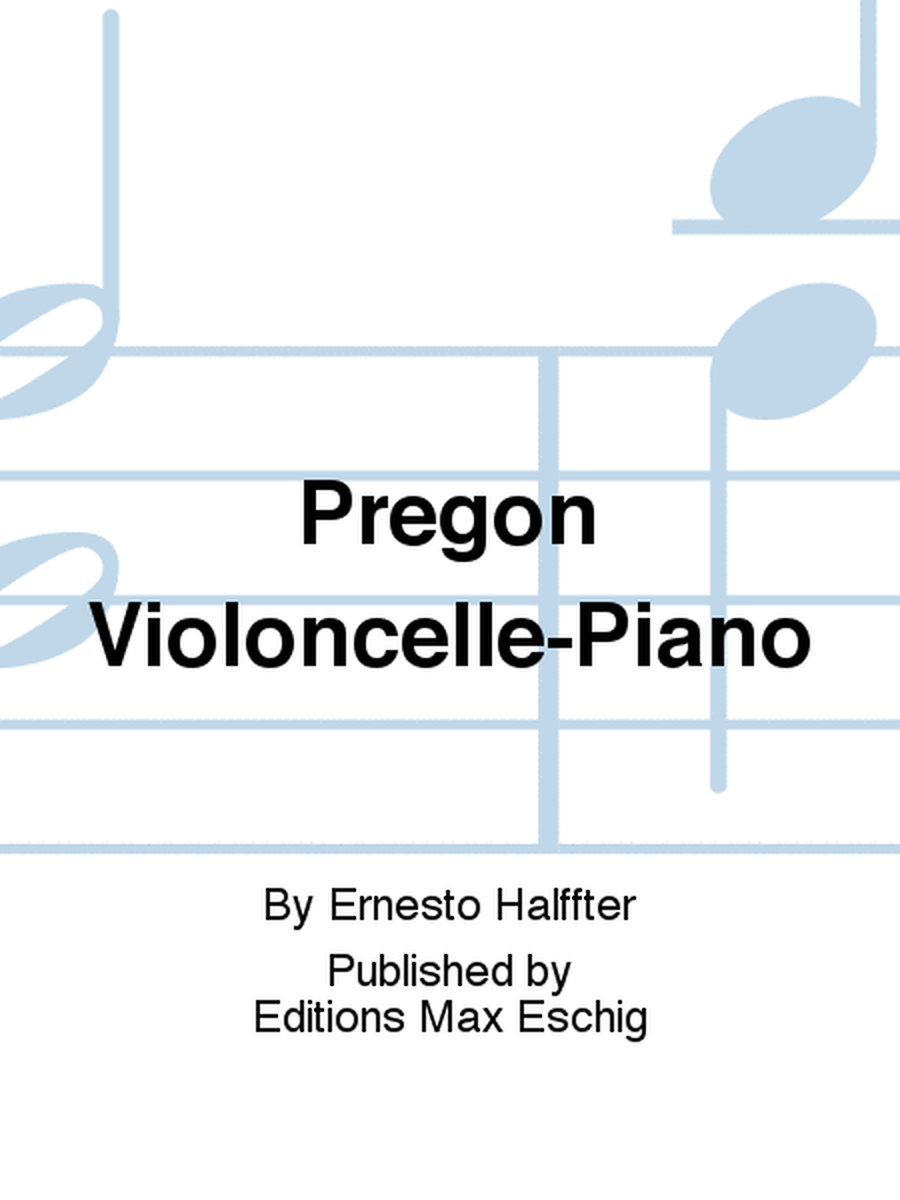 Pregon Violoncelle-Piano