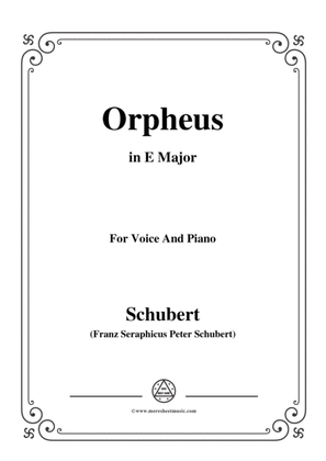 Schubert-Orpheus(Song of Orpheus as he entered Hell),D.474,in E Major,for Voice&Piano