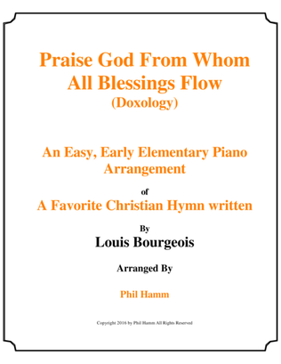 Book cover for Praise God From Whom All Blessings Flow-(Doxology)-Upper Elementary