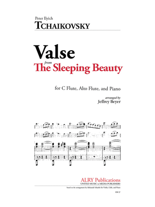 Book cover for Valse from Sleeping Beauty for Two Flutes and Piano