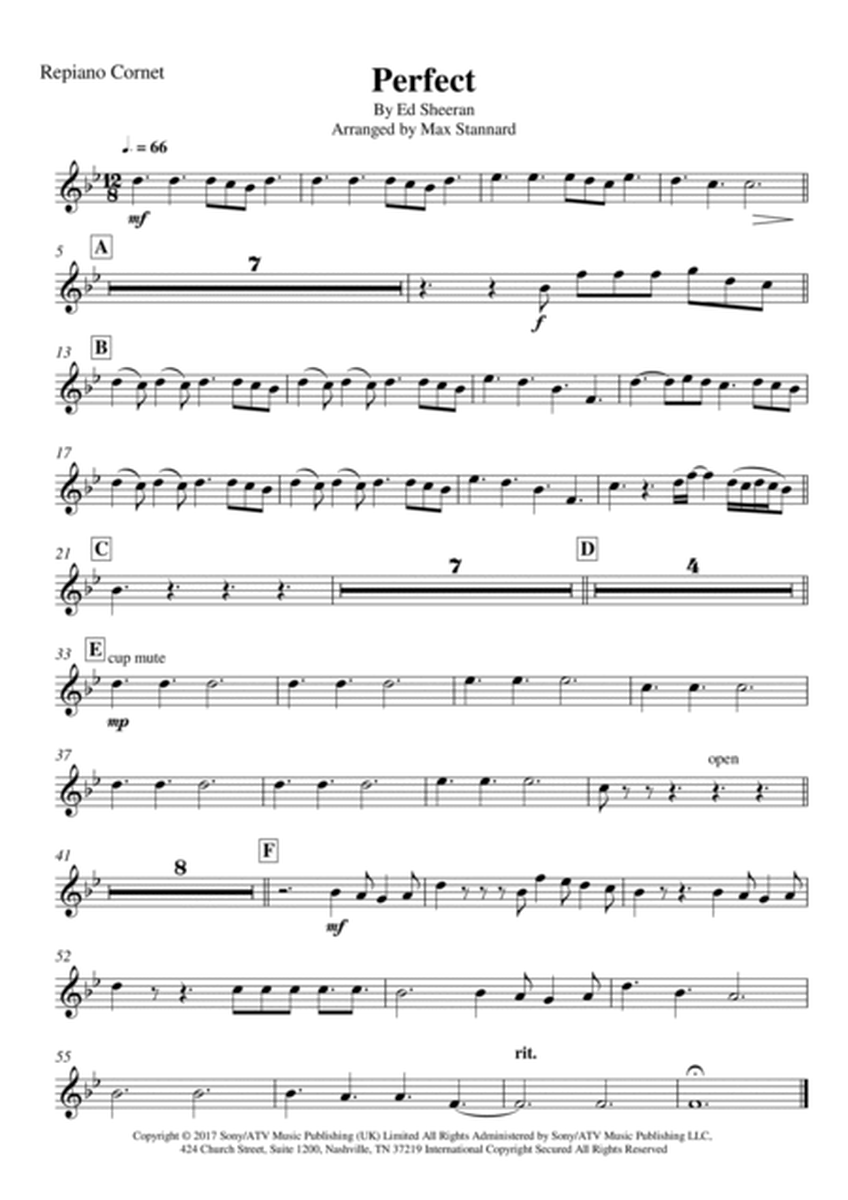 Perfect by Ed Sheeran Brass Band - Digital Sheet Music