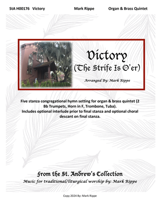 Book cover for Victory (The Strife Is O'er) StA H00176