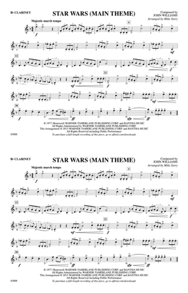 Book cover for Star Wars (Main Theme): 1st B-flat Clarinet