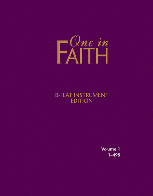 Book cover for One in Faith Bb Instrument Book