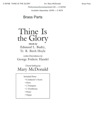 Book cover for Thine Is the Glory