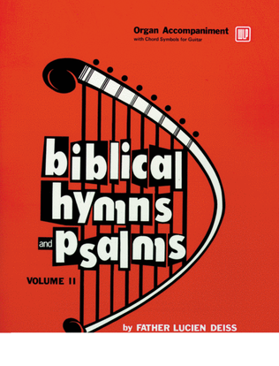 Book cover for Biblical Hymns and Psalms Vol. 2 Organ Accompaniment