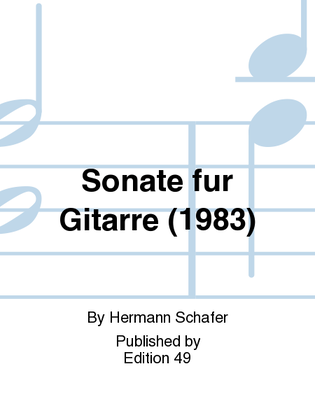 Book cover for Sonate fur Gitarre (1983)