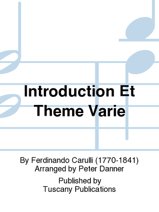 Book cover for Introduction Et Theme Varie