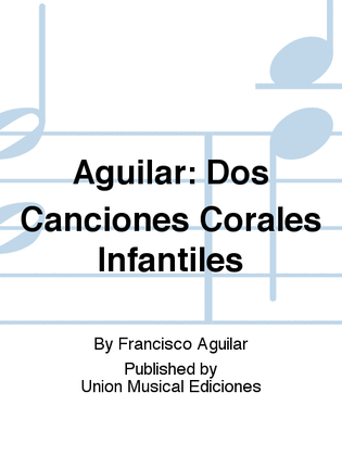 Book cover for Dos Canciones Corales Infantiles