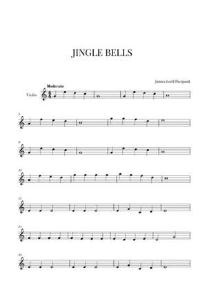 Book cover for Jingle Bells for Violin