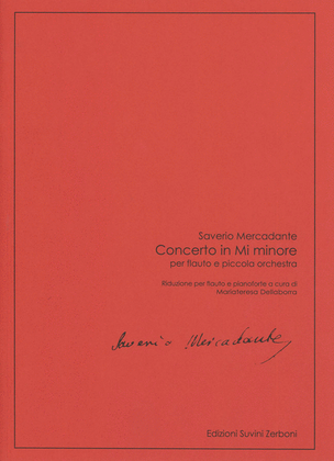 Book cover for Concerto in Mi minore