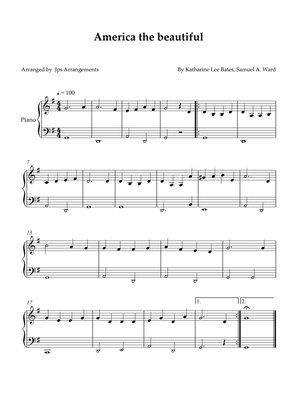 America The Beautiful - Piano solo