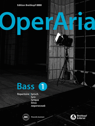 Book cover for OperAria Bass Volume 1: lyrisch