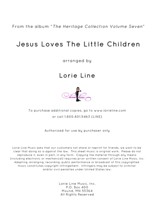 Jesus Loves The Little Children