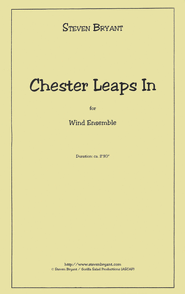 Book cover for Chester Leaps In