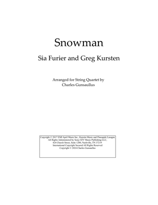 Book cover for Snowman