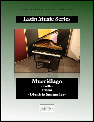 Book cover for Murciélago - Pasillo for Piano (Latin Folk Music)