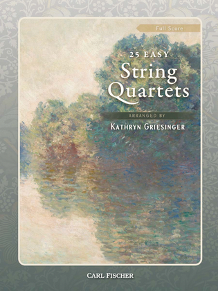 Book cover for 25 Easy String Quartets