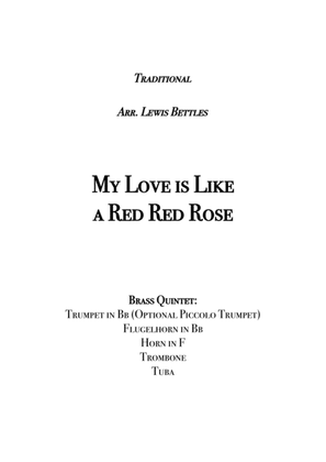 Book cover for My Love is Like a Red Red Rose