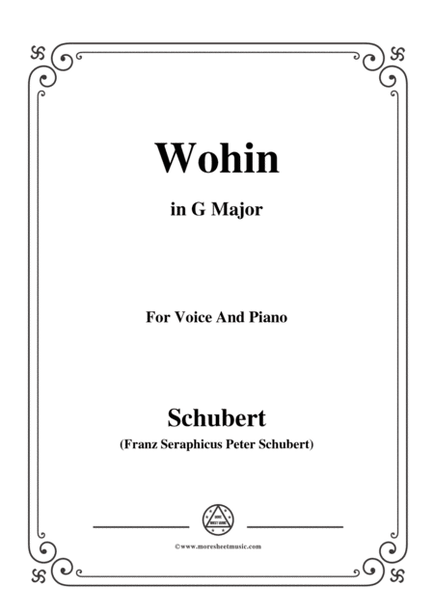 Schubert-Wohin,from 'Die Schöne Müllerin',Op.25 No.2,in G Major,for Voice&Piano image number null