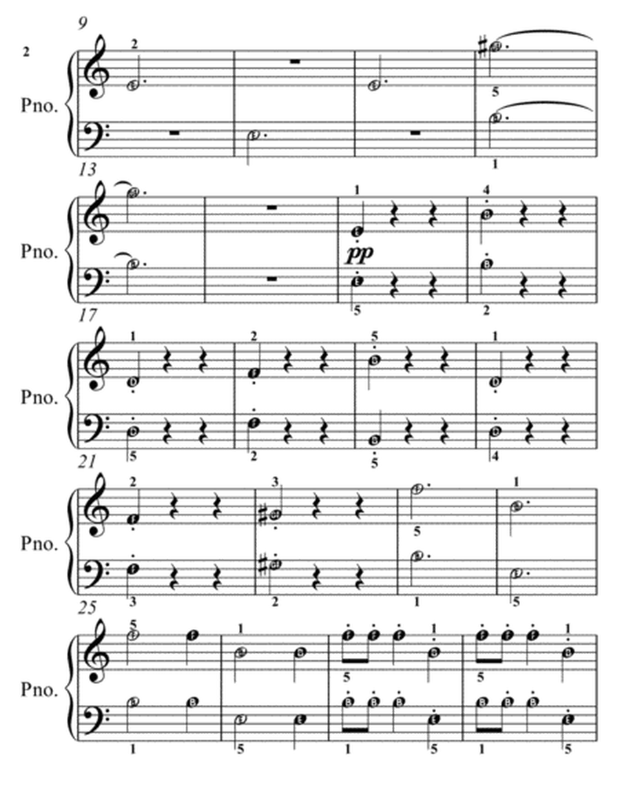 Danse Macabre Easy Piano Sheet Music 2nd Edition