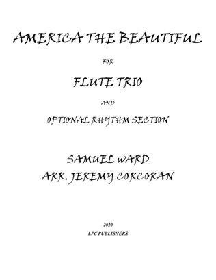 Book cover for America the Beautiful for Flute Trio and Optional Rhythm Section