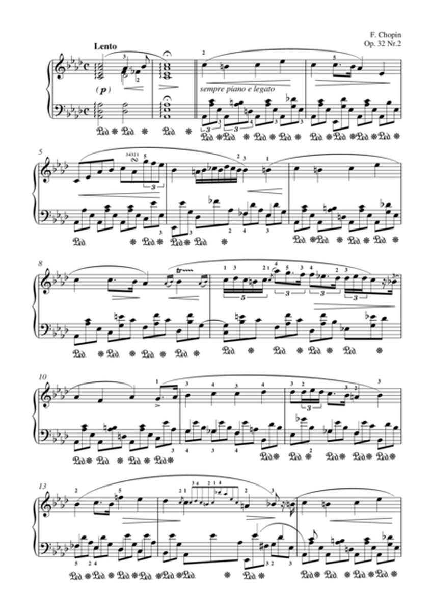 Chopin Nocturne Op. 32 No. 2 in A-flat Major