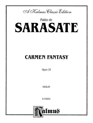 Book cover for Sarasate: Carmen Fantasy, Op. 25