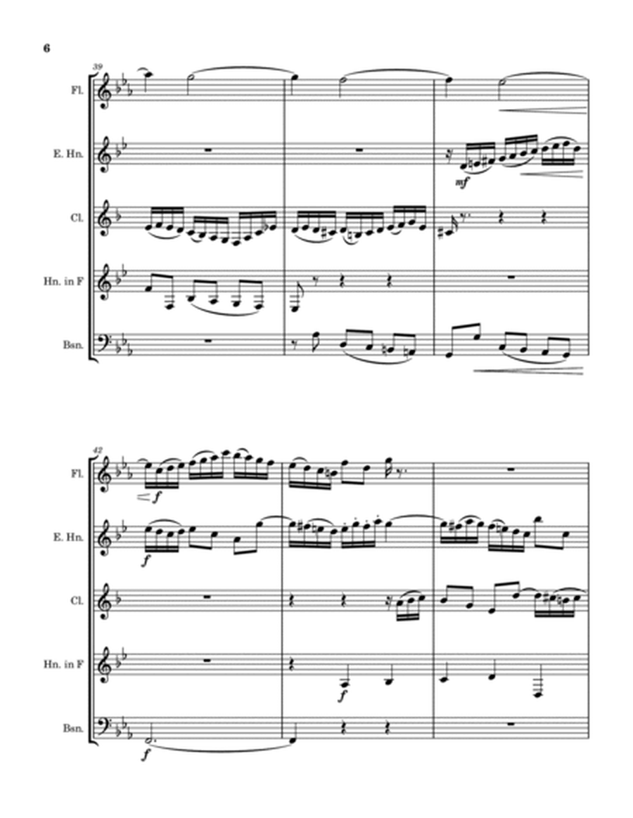 Mozart-Bach Prelude and Fugue V from K.404a (arranged for woodwind quintet) image number null