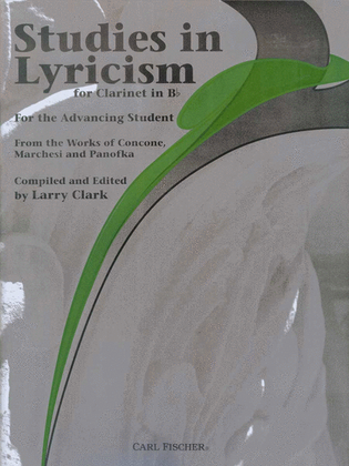 Book cover for Studies In Lyricism for Clarinet In Bb