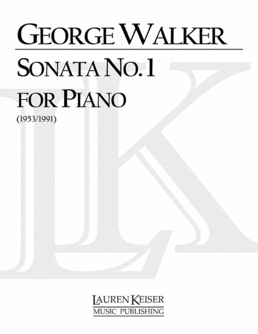 Walker - Sonata No 1 For Piano (Pod)